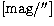 $[\mathrm{mag}/\hbox{$^{\prime\prime}$}]$