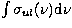 $\int \sigma_{ul}(\nu){\rm d}\nu$