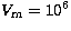 $V_{\rm m} = 10^6$