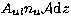 $A_{ul}n_u{\cal A}{\rm d}z $