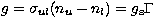 $g=\sigma_{ul} (n_u - n_l )=g_{\rm s}\Gamma$