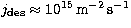 $j_{\rm des} \approx 10^{15}\,\rm m^{-2}\,s^{-1}$