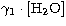 $\gamma_1 \cdot \rm [H_2O]$
