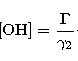 \begin{displaymath}
{\rm [OH]}=\frac{\Gamma}{\gamma_2}\cdot\end{displaymath}