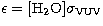 $\epsilon={\rm [H_2O]}\sigma_{\rm VUV}$