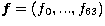 ${\vec f} = (f_0,...,f_{63})$