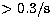 $\gt.3/{\rm s}$