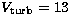 $V_{\rm turb}=13$