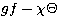 $gf - \chi\Theta$