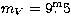 $m_{V}=9\hbox{$.\!\!^{\rm m}$}5$