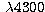 $\;\lambda4300$
