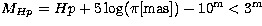 ${M}_{{H}p}={H}p+5\log(\pi[{\rm mas}])-10^{\rm m}<3^{\rm m}$