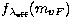 $f_{\lambda_{\rm eff}}(m_{vF})$