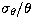 $\sigma_{\theta}/\theta$