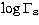 $\log \Gamma_{\rm s}$