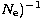 $N_{\rm e})^{-1}$