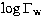 $\log \Gamma_{\rm w}$