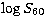 $\log S_{60}$