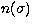 $n(\sigma)$