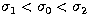 $\sigma_{1} < \sigma_{0} < \sigma_{2}$