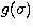 $g(\sigma)$