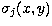 $\sigma_j(x,y)$