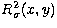 $R^2_\sigma(x,y)$