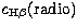 $c_{\rm H\beta}{\rm (radio)}$