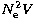 $N_{\rm e}^2V$