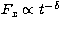 $F_x \propto t^{-\delta}$