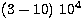 $(3-10)\ 10^4$