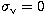 $\sigma_{\rm v}=0\,$
