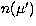 $n(\mu')$