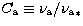 $C_{\rm a}\equiv\mbox{$\nu_{\rm a}$}/\mbox{$\nu_{\rm a}$}_*$