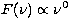 $F(\nu)\propto \nu^0$