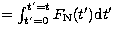 $=\int_{t'=0}^{t'=t} F_{\rm N}(t'){\rm d}t'$