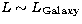 $L \sim L_{\rm
Galaxy}$