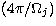 $(4\pi/\Omega_j)$