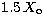 $1.5 \, X_{\rm o}$