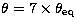 $\theta=7\times\theta_{\rm eq}$