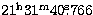 $21^{\rm h} 31^{\rm m} 40\hbox{$.\!\!^{\rm s}$}766$
