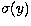 $\sigma(y)$