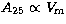 $A_{25}\propto V_{\rm m}$