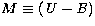 $M\equiv({\it U}-{\it B})$