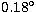 $0.18\hbox{$^\circ$}$