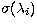 $\sigma(\lambda_i)$