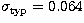 $\sigma_{\rm typ}=0.064$