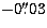 $-0\hbox{$.\!\!^{\prime\prime}$}03$