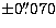 $\pm 0\hbox{$.\!\!^{\prime\prime}$}070$