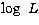 $\log\ L$